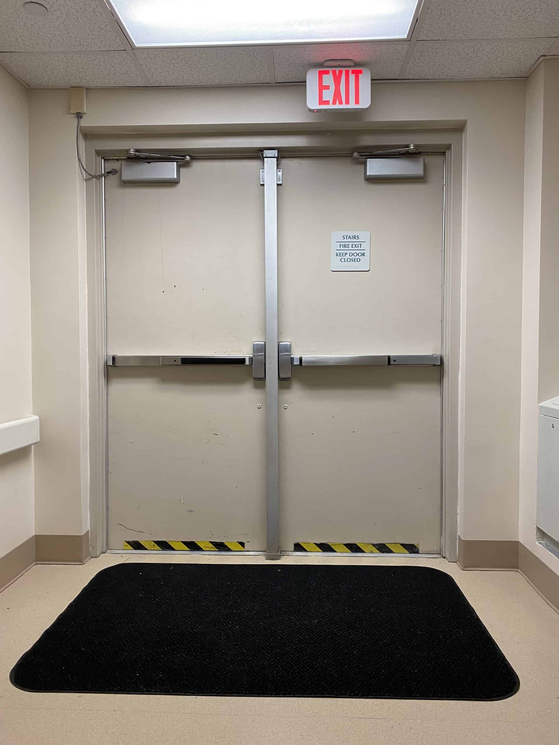 WON double door egress